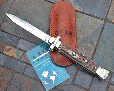 9" Campolin Heavy Duty Italian Maltese Cross w/ Stag & Bayonet