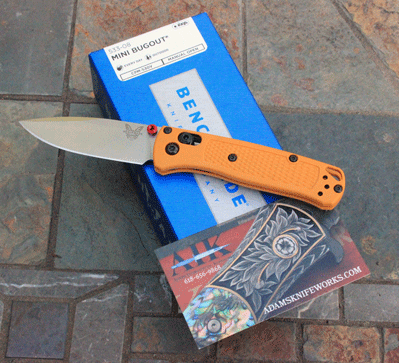 Benchmade 533-08 Daybreak Yellow MINI BUGOUT Axis Lock Folder