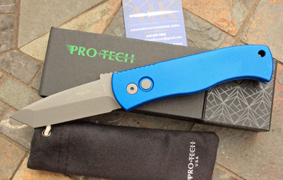 Special Blue Protech Emerson Tactical CQC7 Chisel Ground Tanto