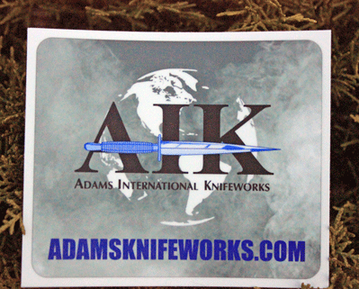 Exclusive AIK Adams Intl Knifeworks \"GLOBAL\" Sticker