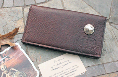 Buffalo Billfold Co Buffalo Leather Cowboy Wallet CkBook Cover