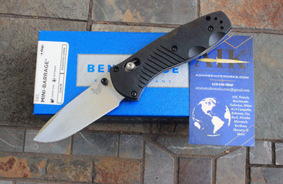 Benchmade Model 585 MINI BARRAGE Axis Lock Assisted Opening