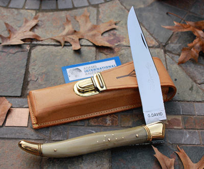 G. David French Laguiole Extra Large Shepherd\'s Knife w/ Horn