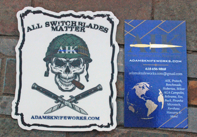 Exclusive \"Meet Lt Dan\" \"All Switchblades Matter\" AIK Sticker